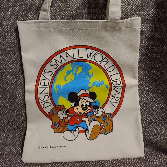 Disney's Small World Library bag ~ 1990s vintage - Picture 1 of 6